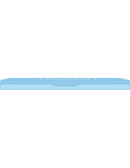 Matelas VISCOFLEX® P161M BRANCARD housse POLYMAILLE® HD 70 x 190 x 12 cm, carton unit. [compressé]
