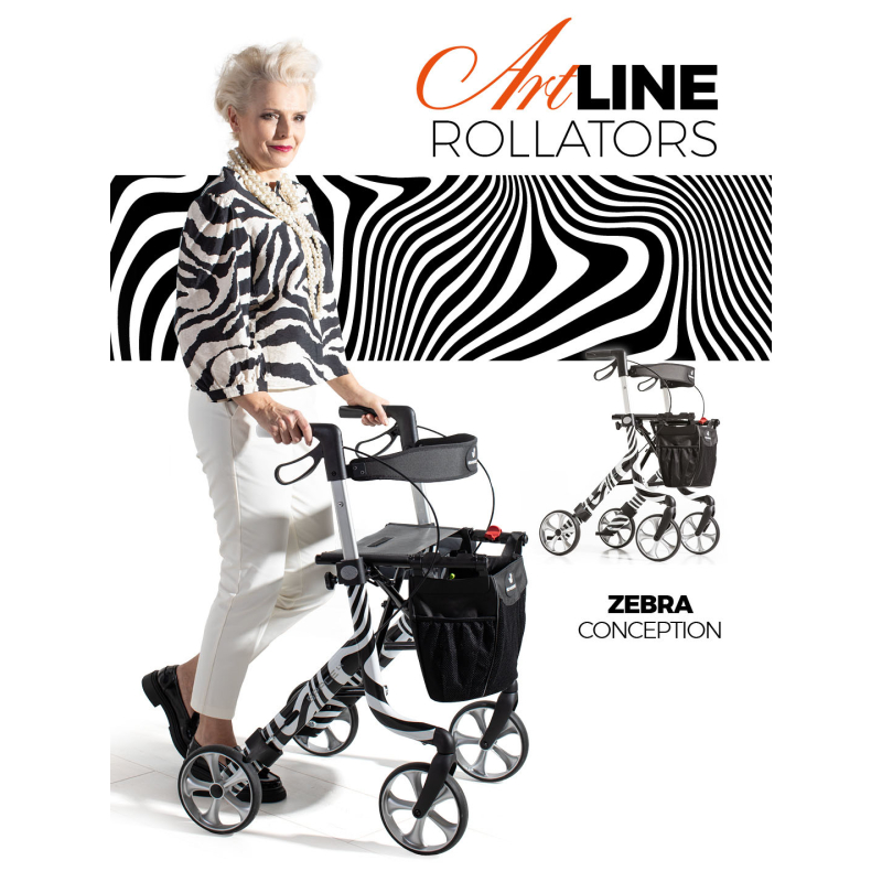 ROLLATOR SPACE LX ARTLINE Rouge...