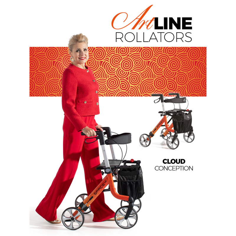 ROLLATOR SPACE LX ARTLINE Zebra...
