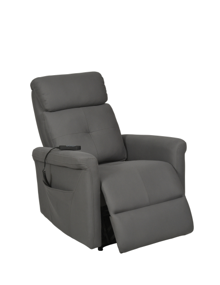 FAUTEUIL RELEVEUR BRUGES 1 MOTEUR GRIS FONCE