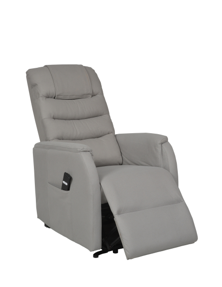 FAUTEUIL RELEVEUR FORMENTERA MINI 2 MOTEURS GRIS CLAIR