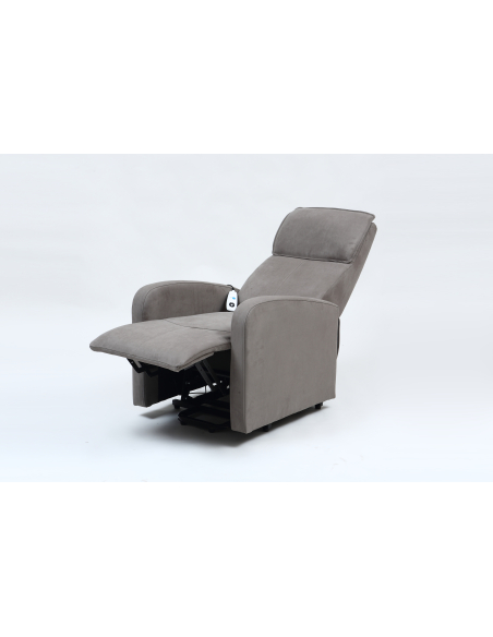 FAUTEUIL RELEVEUR DUBLIN 1 MOTEUR SUEDE GRIS ELEPHANT