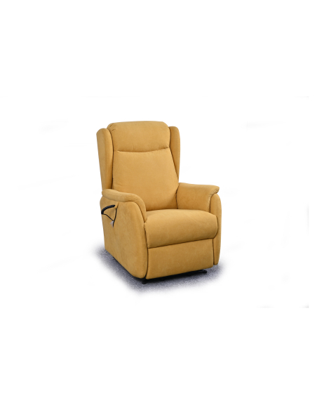 FAUTEUIL RELEVEUR CAGLIARI 2 MOTEURS (à oreilles) JAUNE AURORE