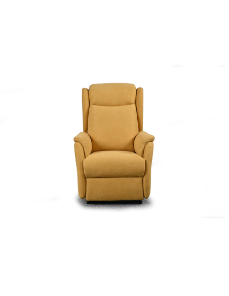 FAUTEUIL RELEVEUR CAGLIARI 2 MOTEURS (à oreilles) JAUNE AURORE