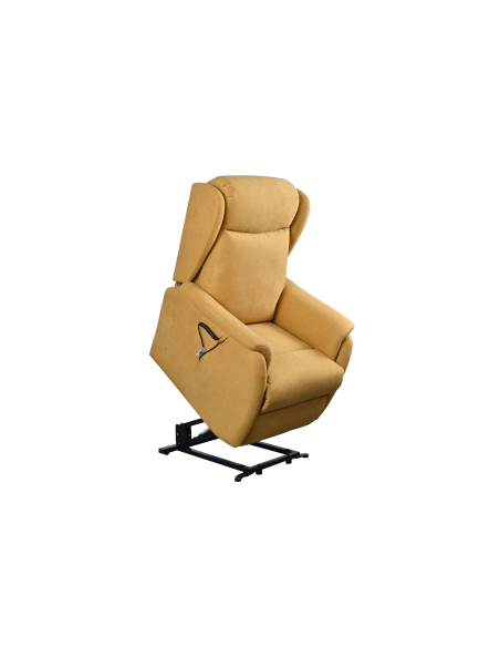 FAUTEUIL RELEVEUR CAGLIARI 2 MOTEURS (à oreilles) JAUNE AURORE