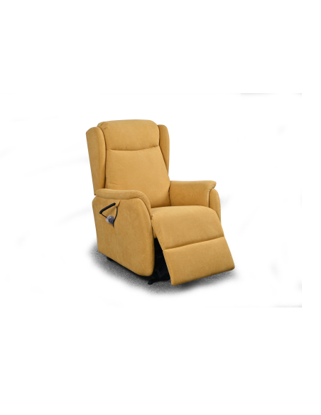 FAUTEUIL RELEVEUR CAGLIARI 2 MOTEURS (à oreilles) JAUNE AURORE