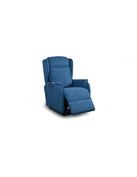 FAUTEUIL RELEVEUR CAGLIARI 2 MOTEURS (à oreilles) BLEU PETROLE
