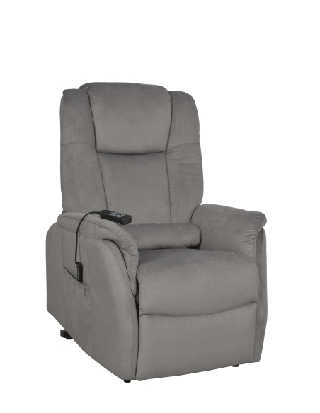 FAUTEUIL RELEVEUR EMERAUDE 2 MOTEURS GRIS