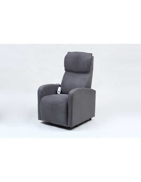 FAUTEUIL RELEVEUR DUBLIN 2 MOTEURS GRIS CENDRE FONCE