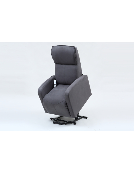 FAUTEUIL RELEVEUR DUBLIN 2 MOTEURS GRIS CENDRE FONCE