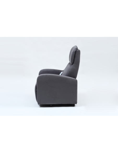 FAUTEUIL RELEVEUR DUBLIN 2 MOTEURS GRIS CENDRE FONCE