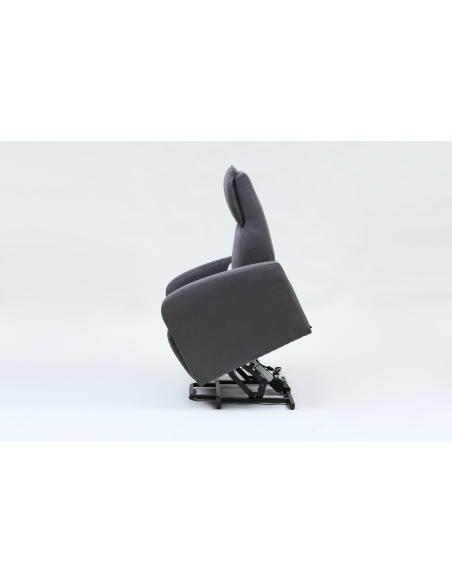 FAUTEUIL RELEVEUR DUBLIN 2 MOTEURS GRIS CENDRE FONCE