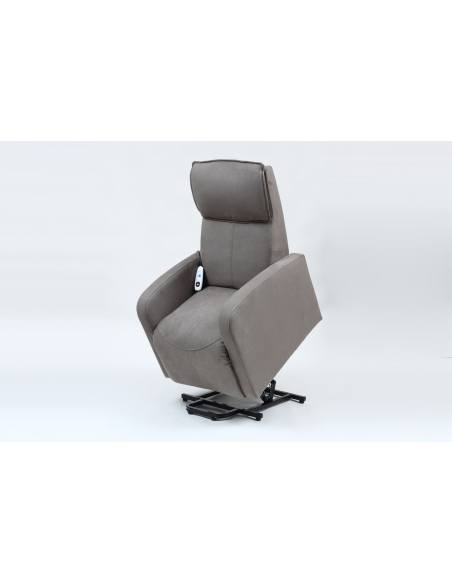 FAUTEUIL RELEVEUR DUBLIN 2 MOTEURS GRIS ELEPHANT