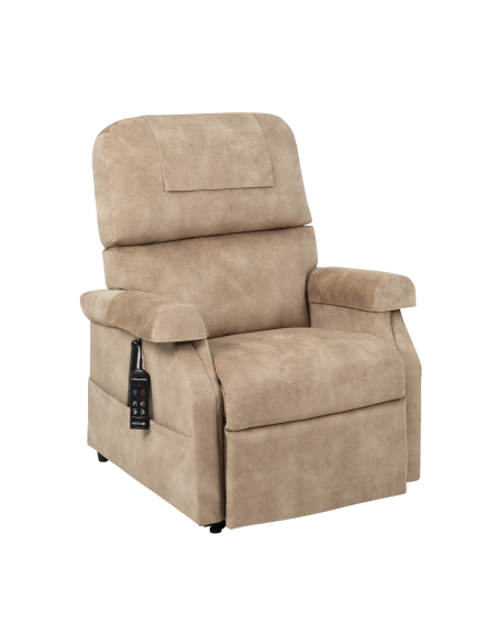 FAUTEUIL RELEVEUR CONFORT PREMIUM 1 MOTEUR CHAMOIS