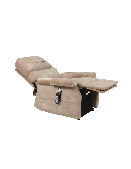 FAUTEUIL RELEVEUR CONFORT PREMIUM 1 MOTEUR CHAMOIS