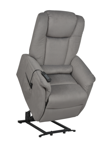 FAUTEUIL RELEVEUR EMERAUDE TECHNIC 4 MOTEURS GRIS