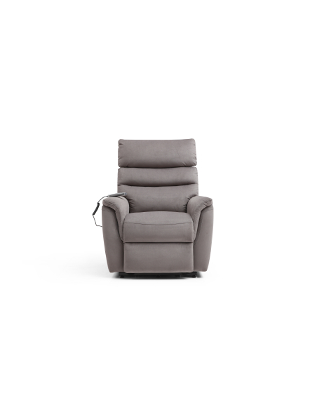 FAUTEUIL RELEVEUR MUNICH GRANDE TAILLE 2 MOTEURS GRIS