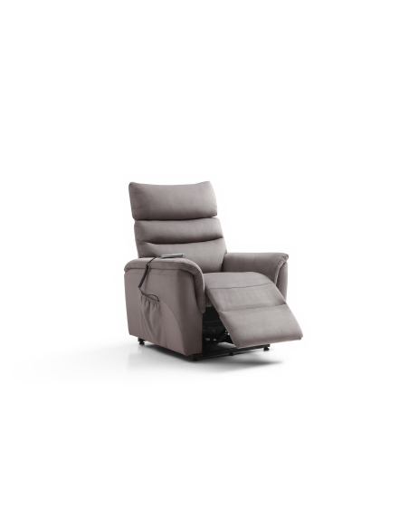 FAUTEUIL RELEVEUR MUNICH GRANDE TAILLE 2 MOTEURS GRIS