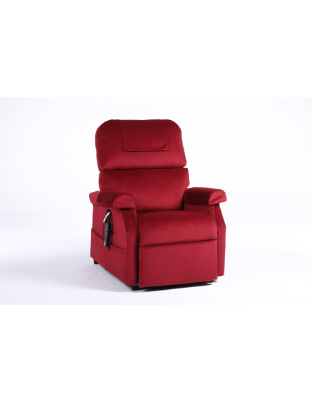 FAUTEUIL RELEVEUR CONFORT PREMIUM 2 MOTEURS GRENAT (TC 6 BOUTONS)