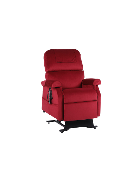 FAUTEUIL RELEVEUR CONFORT PREMIUM 2 MOTEURS GRENAT (TC 6 BOUTONS)