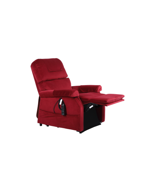 FAUTEUIL RELEVEUR CONFORT PREMIUM 2 MOTEURS GRENAT (TC 6 BOUTONS)