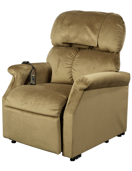 FAUTEUIL RELEVEUR CONFORT PLUS MINI 1 MOTEUR COGNAC