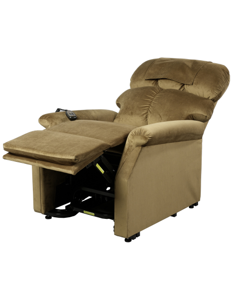 FAUTEUIL RELEVEUR CONFORT PLUS MINI 1 MOTEUR COGNAC