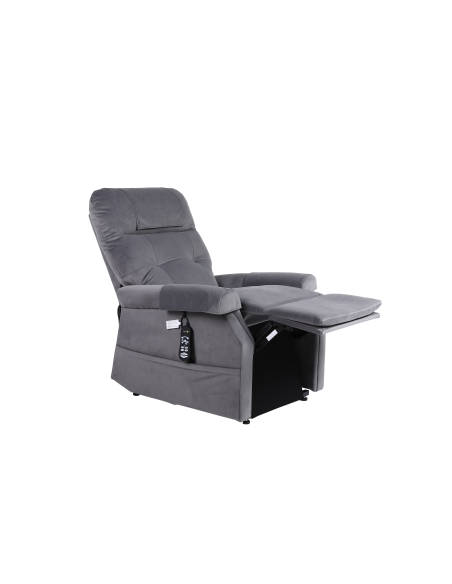 FAUTEUIL RELEVEUR CONFORT CLASSIC 2 MOTEURS GRIS CENDRE