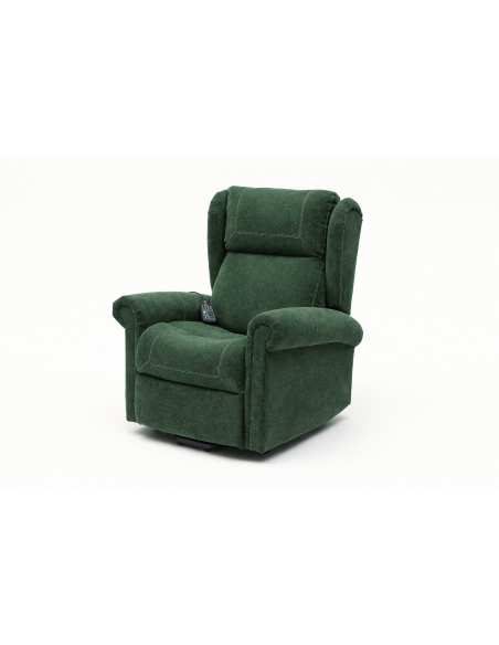 FAUTEUIL RELEVEUR NAGOYA 4 MOTEURS + FONCTION MASSAGE VERT FÔRET