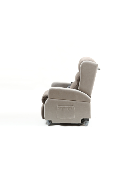 FAUTEUIL RELEVEUR WELLINGTON 1 MOTEUR+FONCTION LIFT BI - COULEURS (Eléphant - Gris Clair)