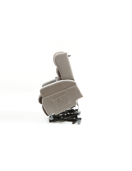 FAUTEUIL RELEVEUR WELLINGTON 1 MOTEUR+FONCTION LIFT BI - COULEURS (Eléphant - Gris Clair)