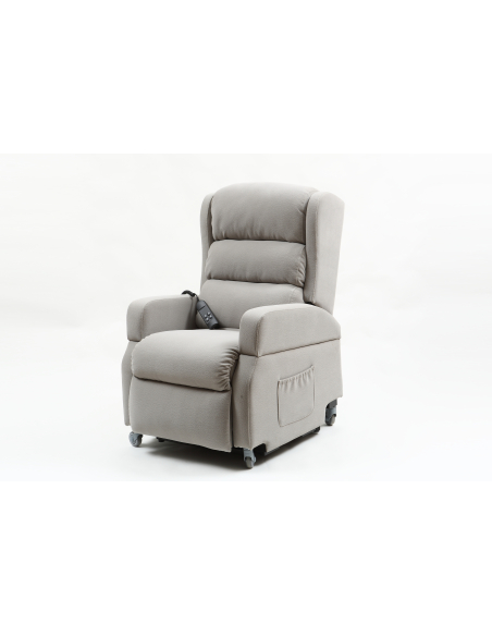 FAUTEUIL RELEVEUR WELLINGTON 1 MOTEUR+FONCTION LIFT GRIS CLAIR