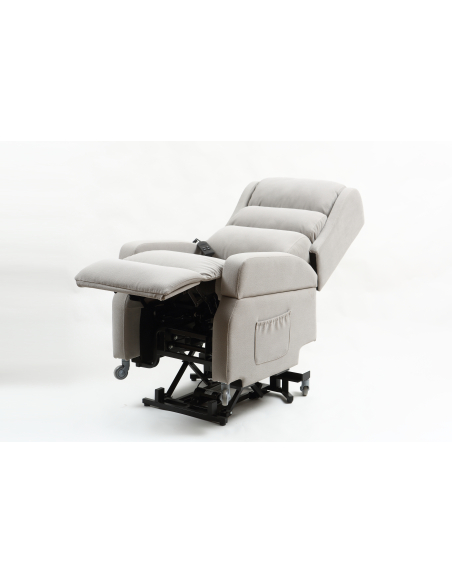 FAUTEUIL RELEVEUR WELLINGTON 1 MOTEUR+FONCTION LIFT GRIS CLAIR