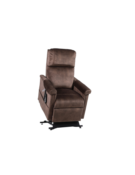 FAUTEUIL RELEVEUR CONFORT MODERNE 2 MOTEURS CHOCOLAT