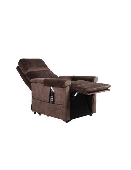 FAUTEUIL RELEVEUR CONFORT MODERNE 2 MOTEURS CHOCOLAT