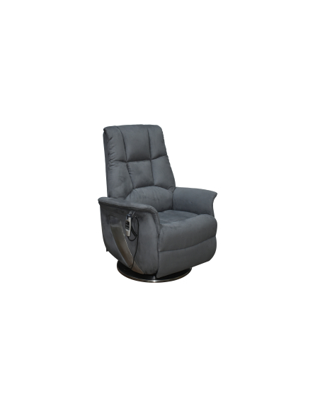FAUTEUIL RELEVEUR PIVOTANT TAÏGA 2 MOTEURS GRIS CENDRE