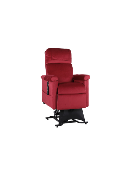 FAUTEUIL RELEVEUR MODERNE 2 MOTEURS CHAUFFANT (INFRA ROUGE) GRENAT
