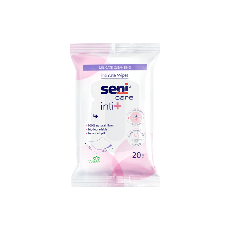 Lingettes intimes SENI CARE INTI+, 20...