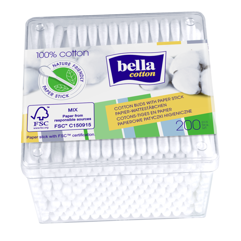 Bella Cotton coton-tiges en papier...