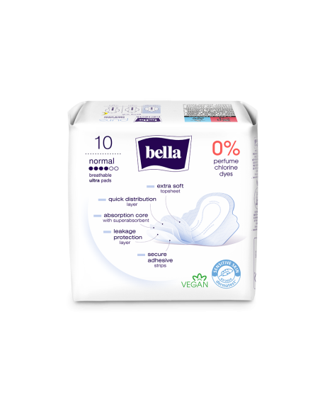 Serviettes hygiéniques utra minces BELLA PERFECTA PURE NORMAL A10